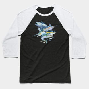 Saltwater Fish Baseball T-Shirt